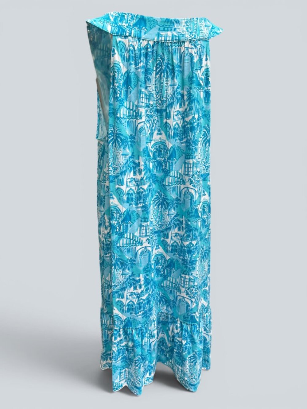 Lilly Pulitzer Lindy Dress Amalfi Blue Sunny State Of Mind XL New - Picture 5 of 11